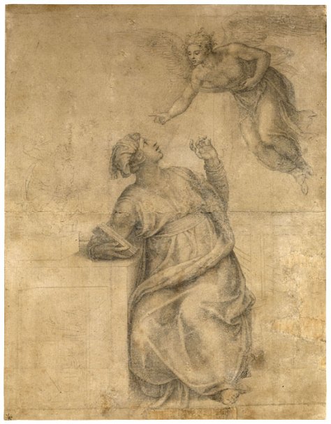 Annunciation to the Virgin by Michelangelo Buonarroti 1547-1550